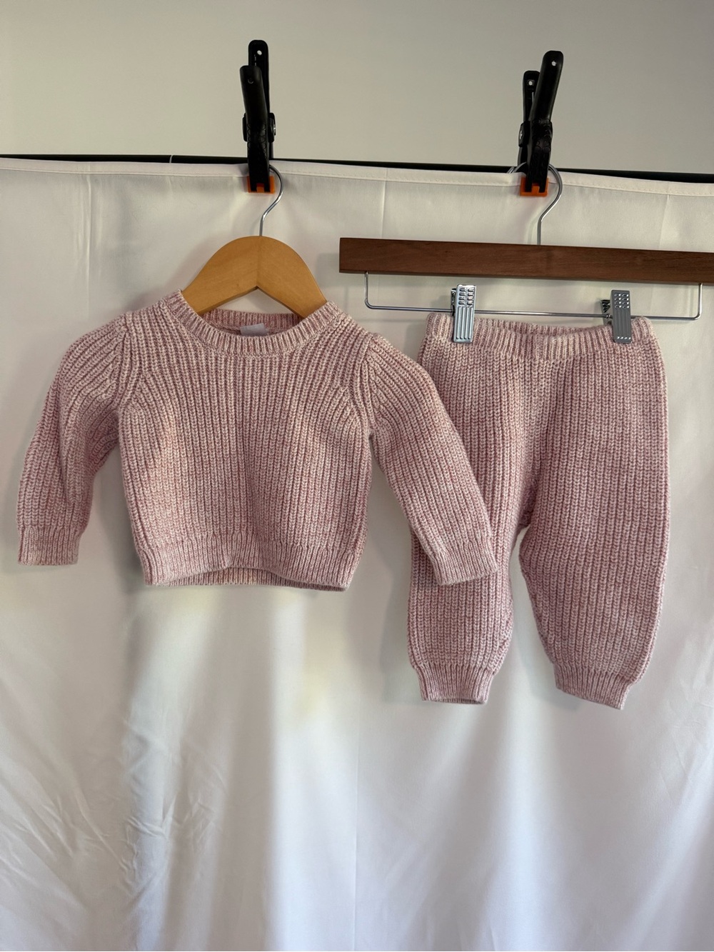 GAP Baby Pink Ribbed Knit Sweater